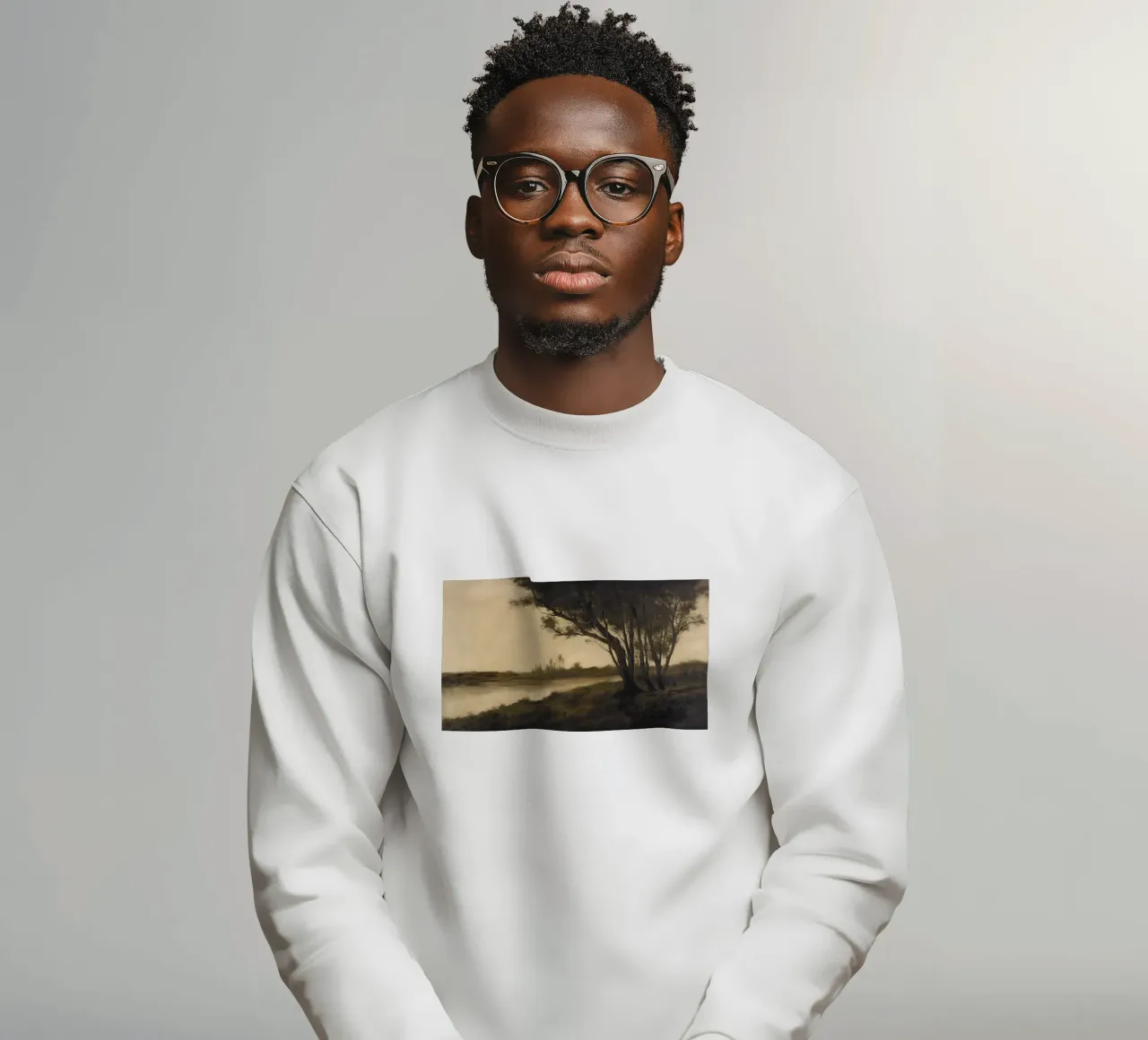 Landscape with Trees felpa da apoloprints