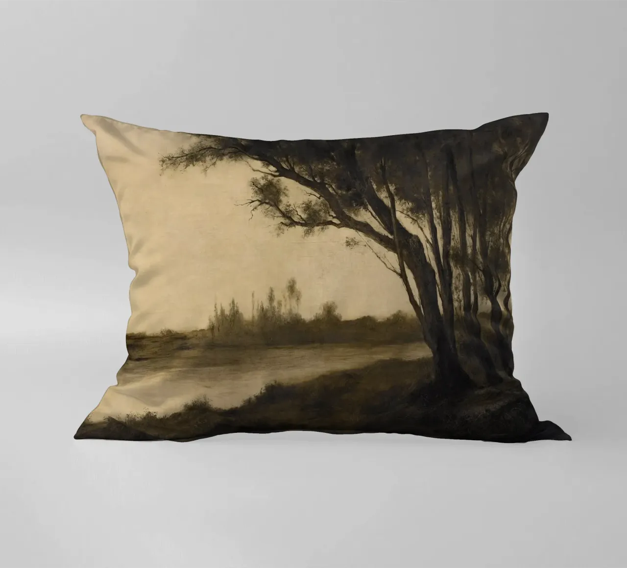 Landscape with Trees cuscino da apoloprints