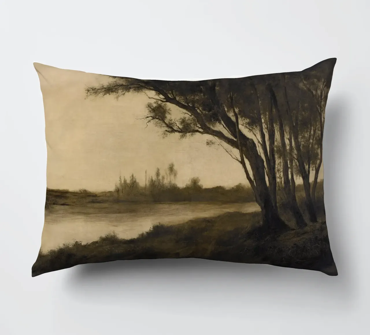 Landscape with Trees cuscino da apoloprints