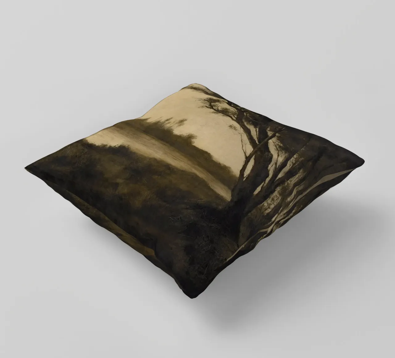 Landscape with Trees cuscino da apoloprints