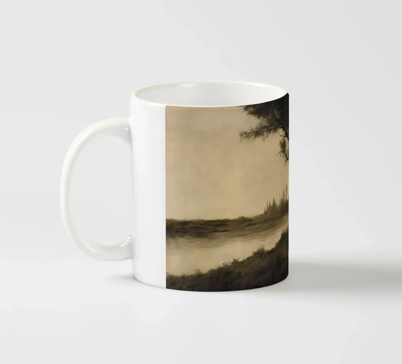 Landscape with Trees tazza in ceramica da apoloprints