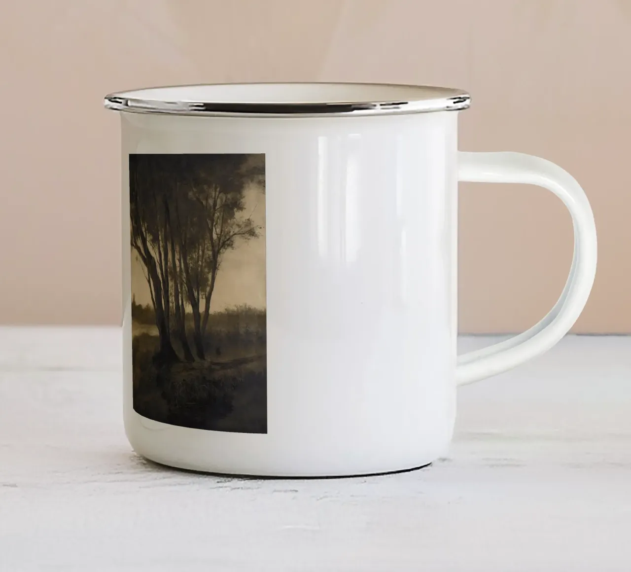 Landscape with Trees tazza in smalto da apoloprints