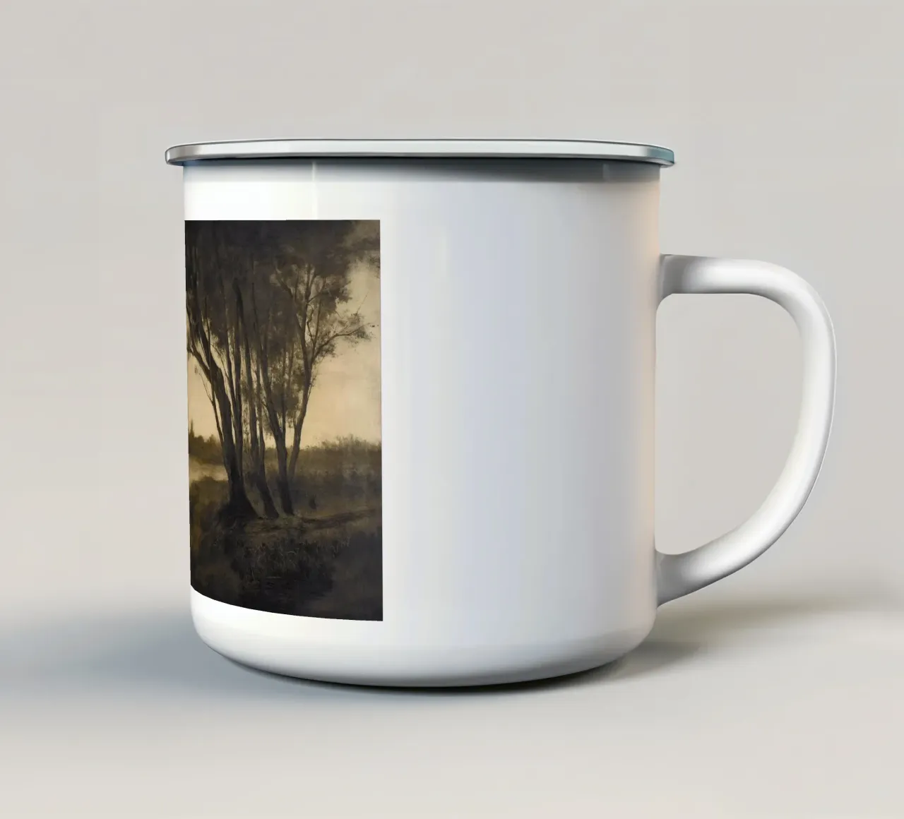 Landscape with Trees tazza in smalto da apoloprints