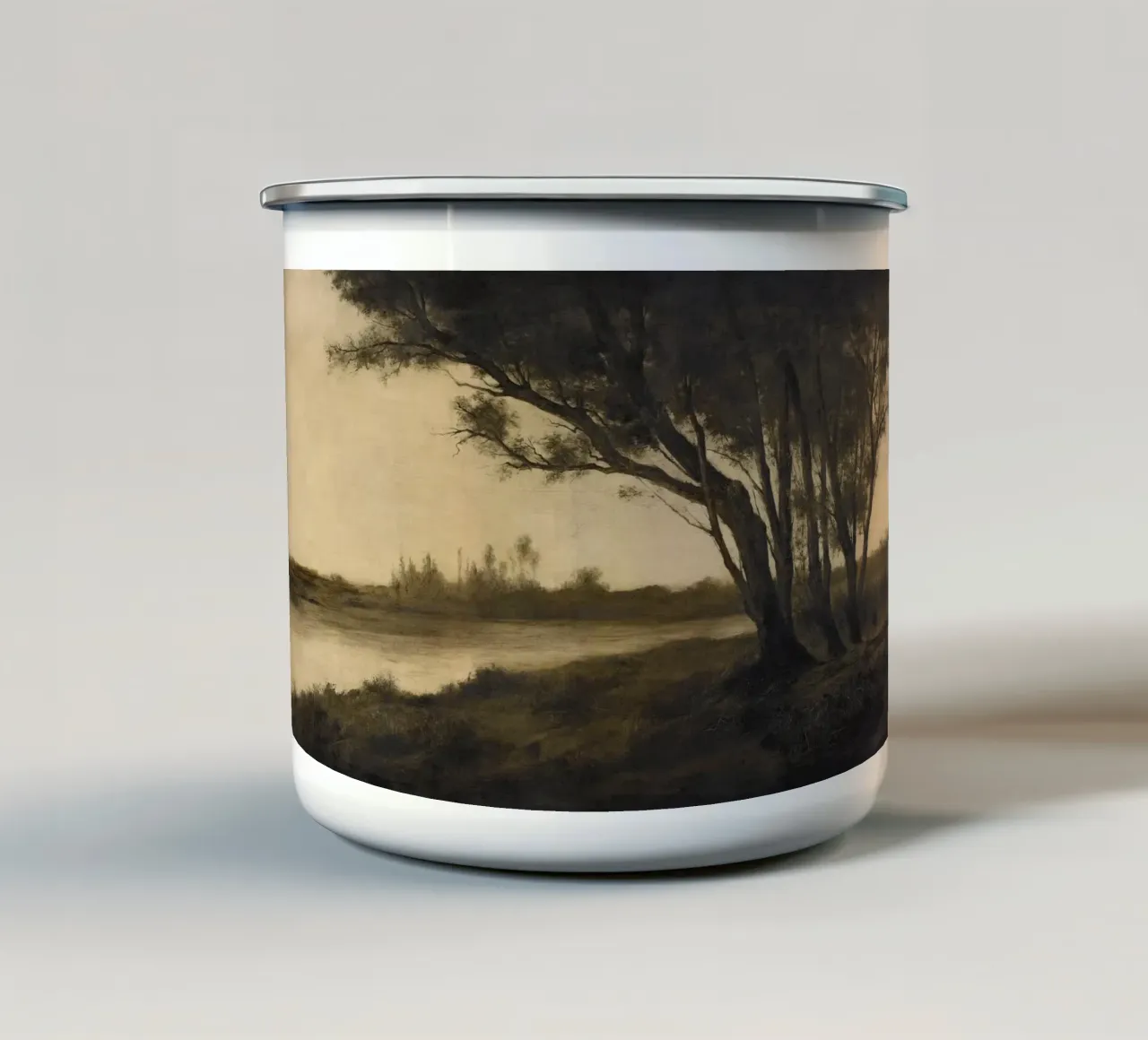 Landscape with Trees tazza in smalto da apoloprints