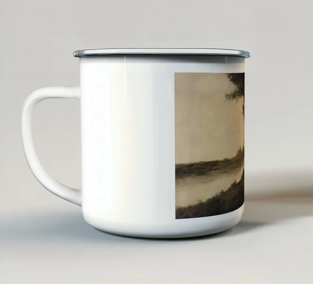 Landscape with Trees tazza in smalto da apoloprints