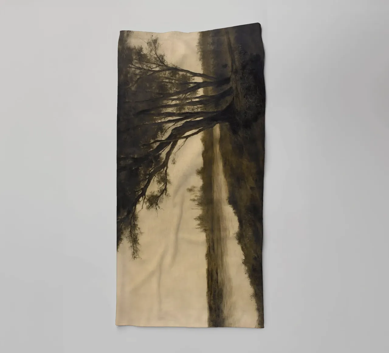 Landscape with Trees asciugamano da bagno da apoloprints