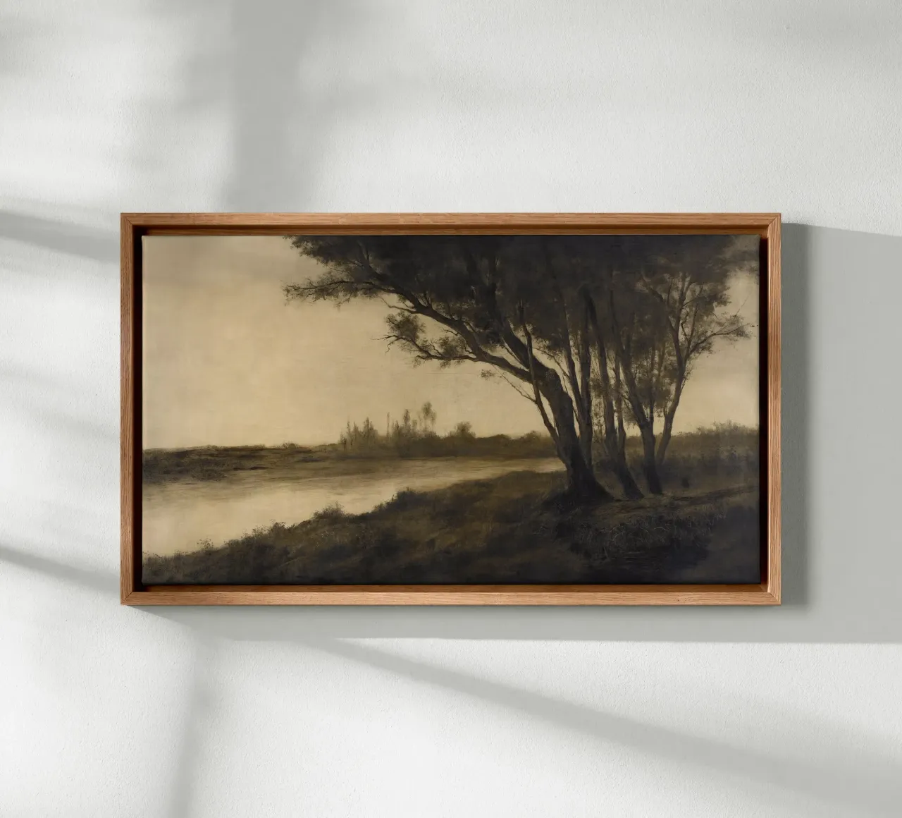 Landscape with Trees tela con Cornice a cassetta da apoloprints