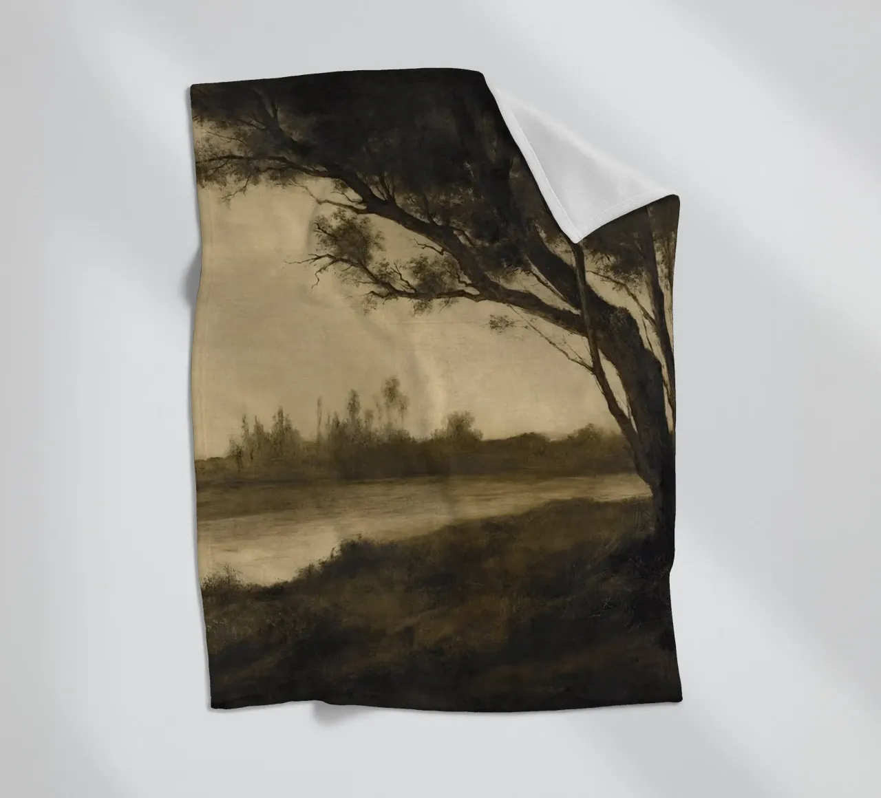 Landscape with Trees coperta in pile da apoloprints