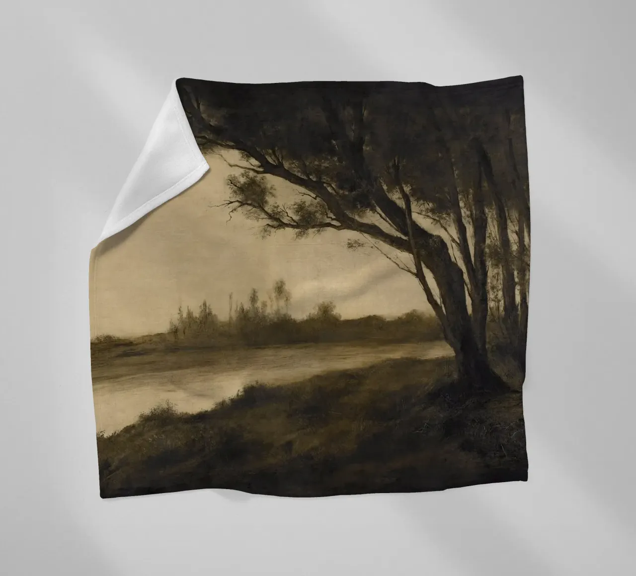 Landscape with Trees coperta in pile da apoloprints