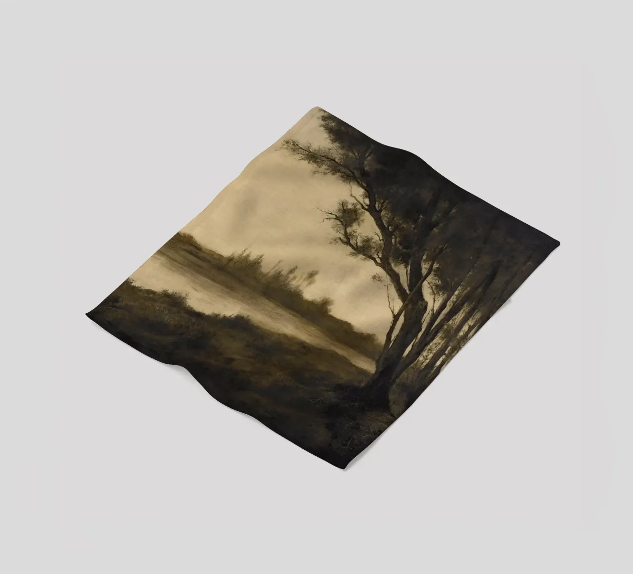 Landscape with Trees coperta in pile da apoloprints