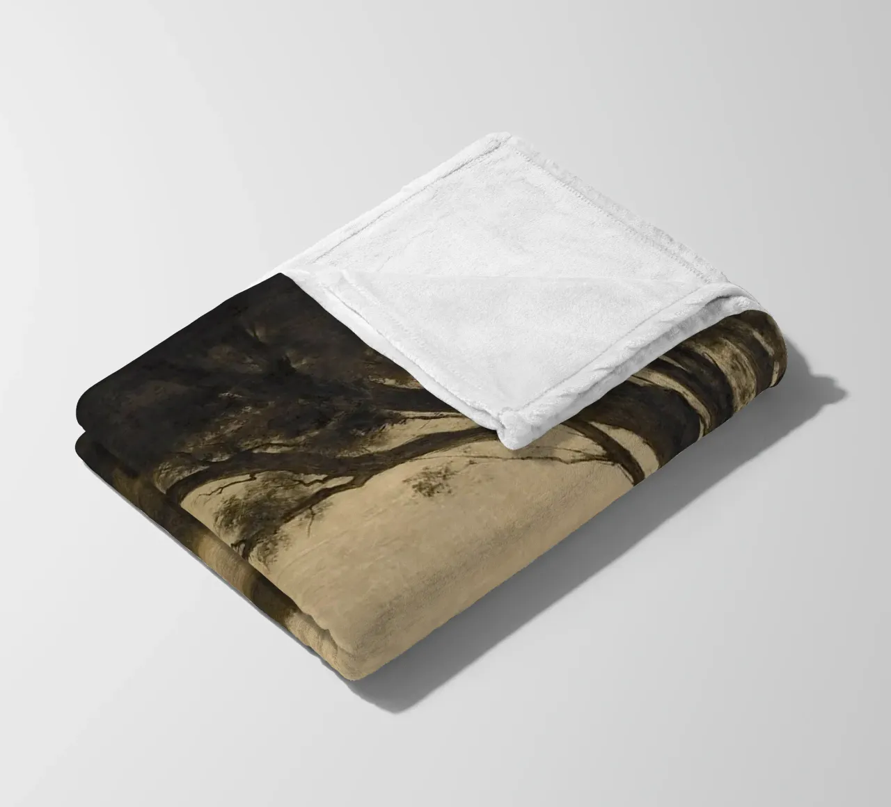 Landscape with Trees coperta in pile da apoloprints