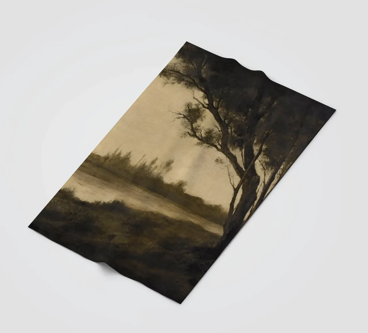 Landscape with Trees coperta in pile da apoloprints