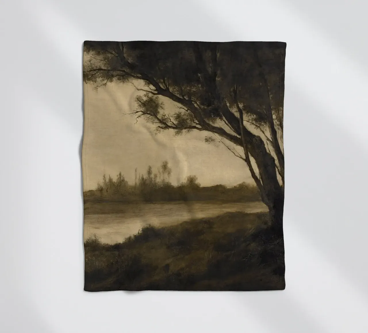 Landscape with Trees coperta in pile da apoloprints