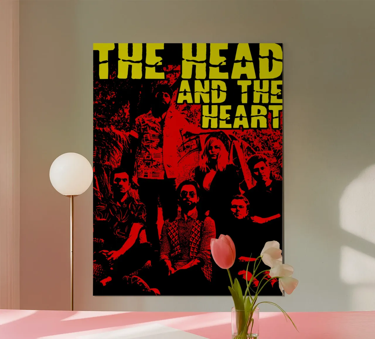 Silhouette Indle La testa e il cuore poster da itzmyui