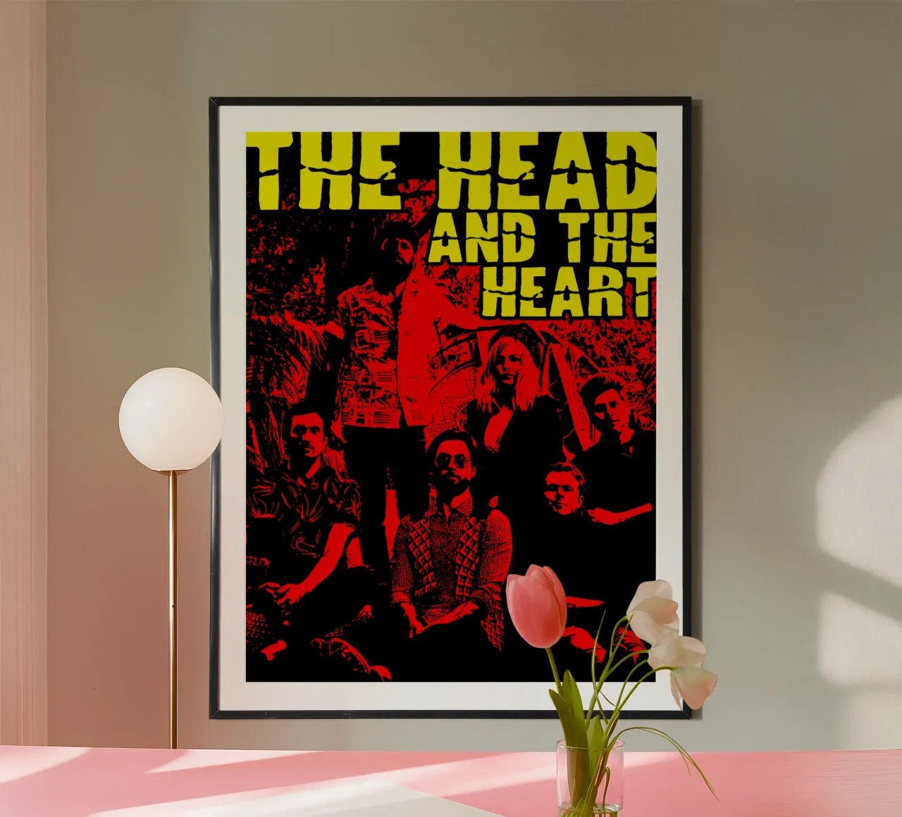 Silhouette Indle La testa e il cuore poster da itzmyui