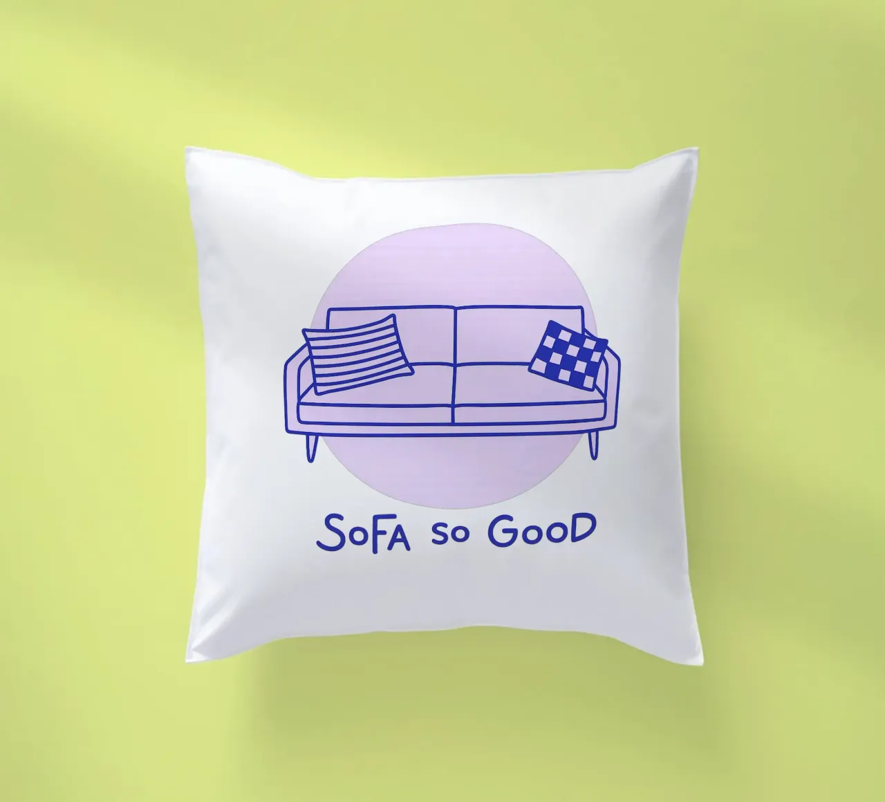 Sofa So Good – Retro Druck cuscino da Gift Ideas