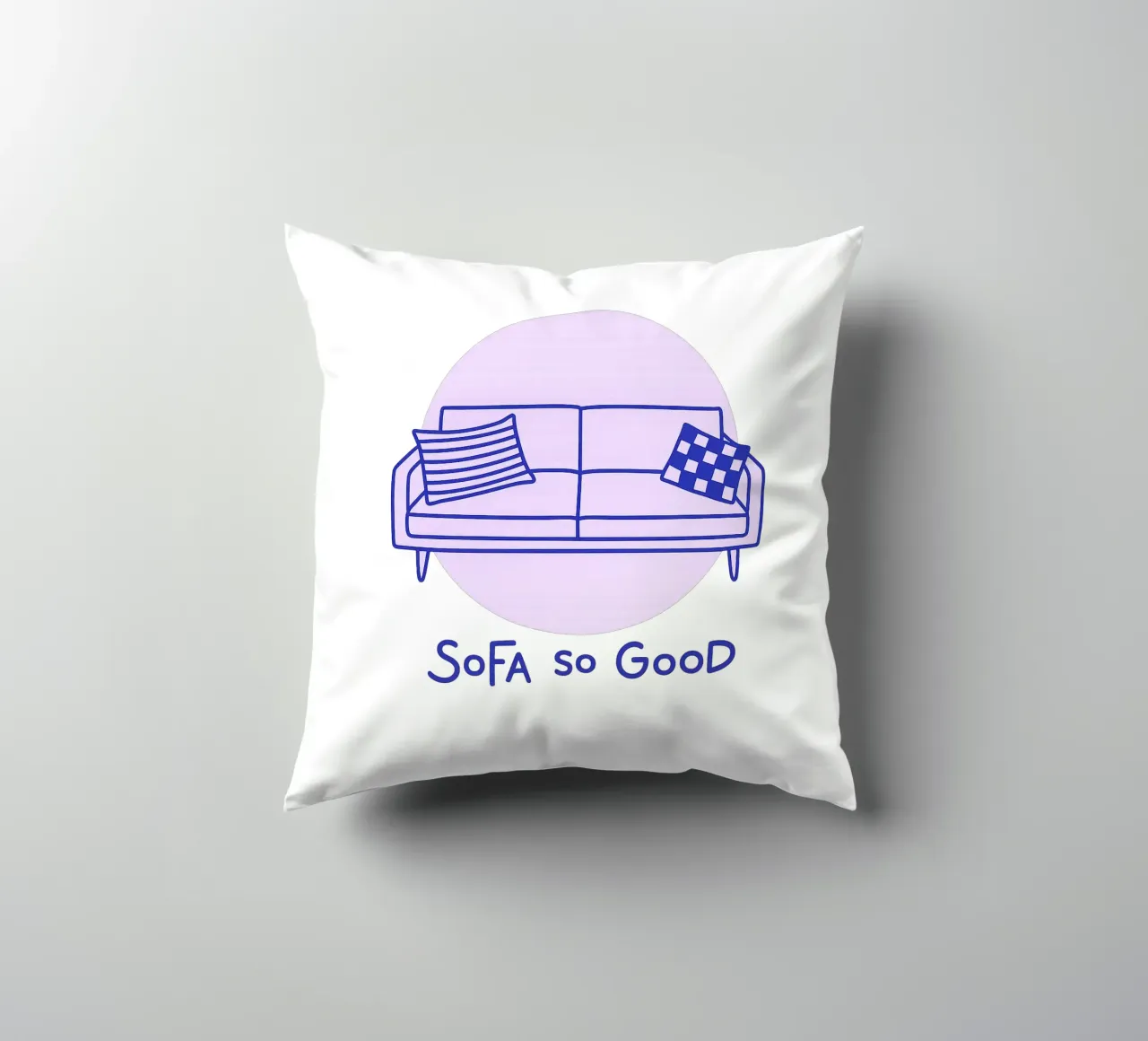 Sofa So Good – Retro Druck cuscino da Gift Ideas