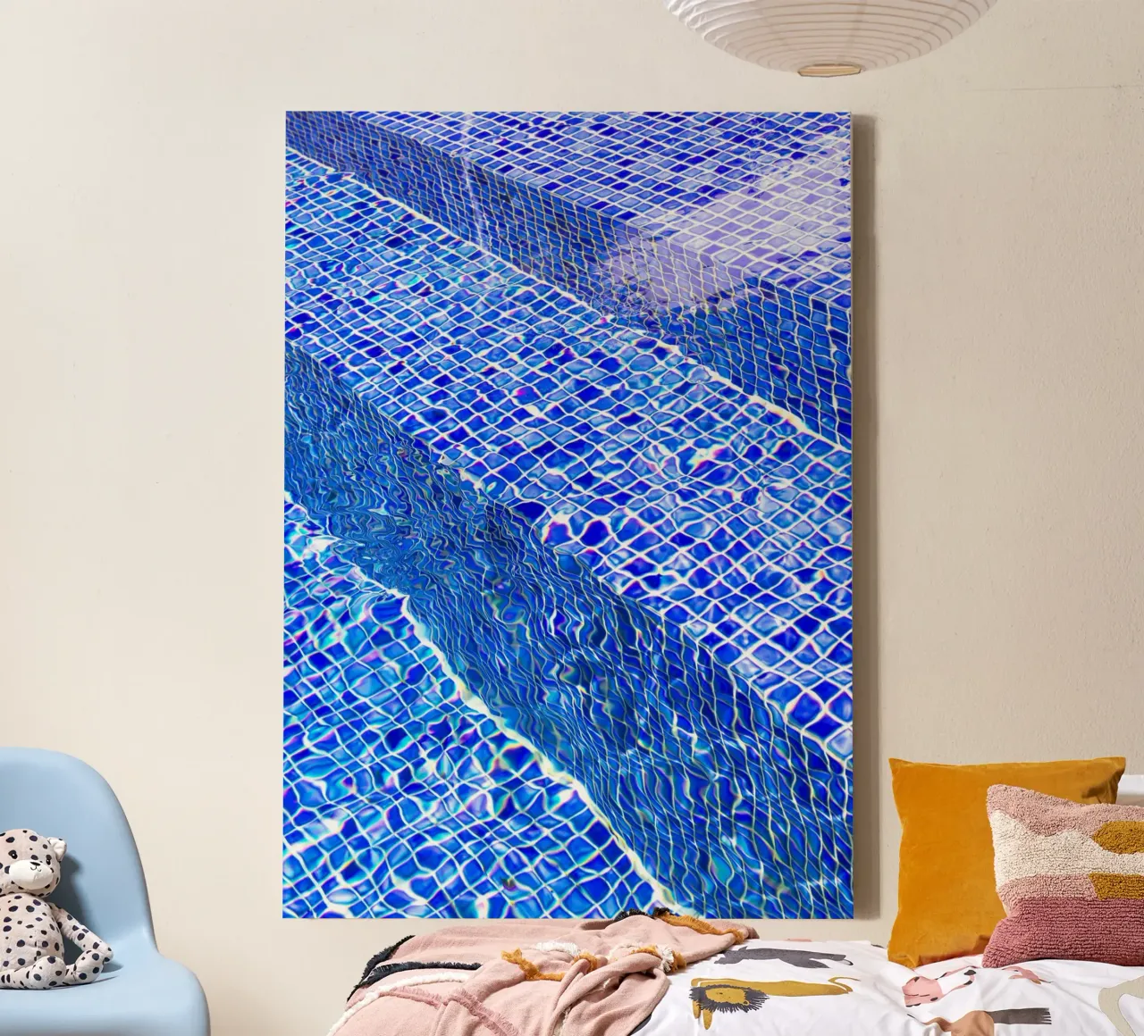 Pole #6 canvas with Floater frame by rafael campezato
