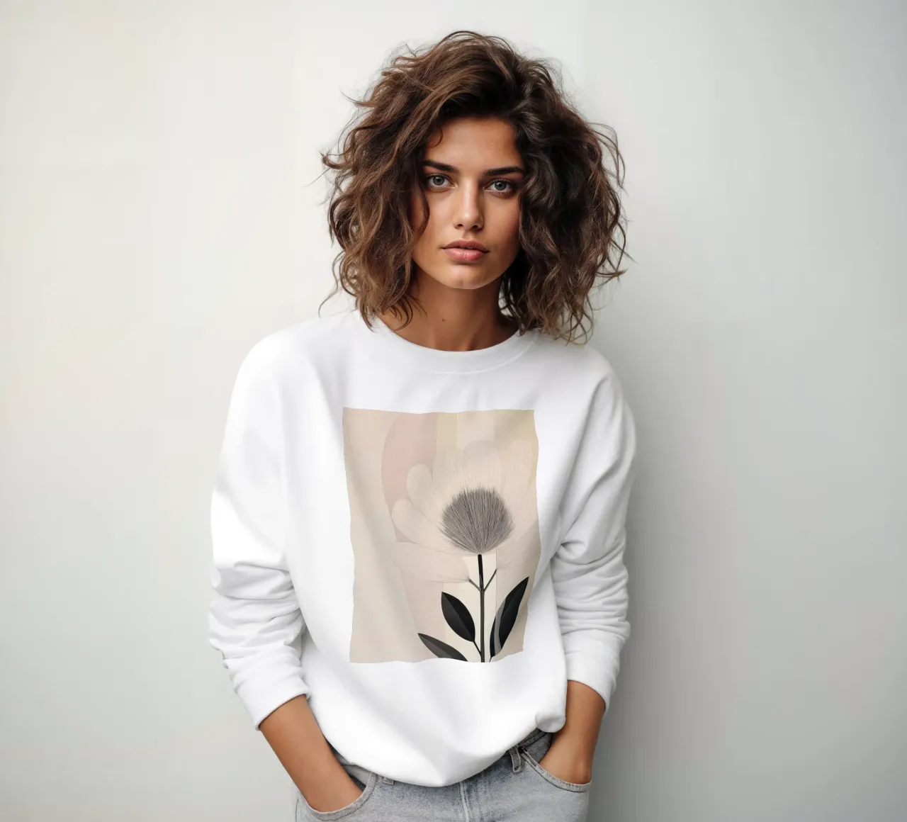 Fiore astratto felpa da Imagine
