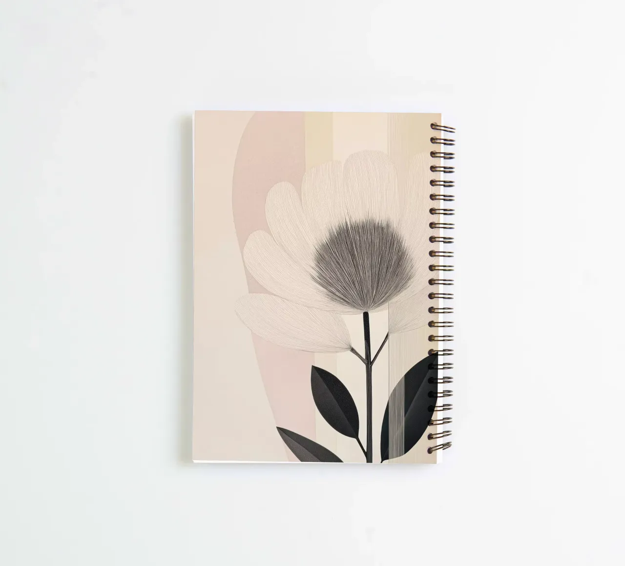 Abstract flower spiral notebook by Imagine