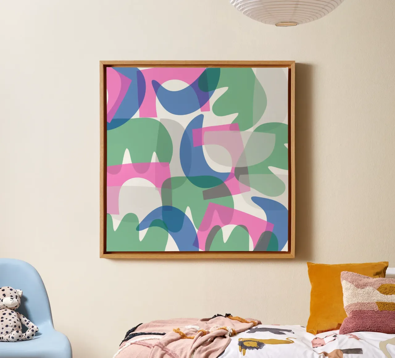 Overlay of shapes canvas with Floater frame by Little Dean