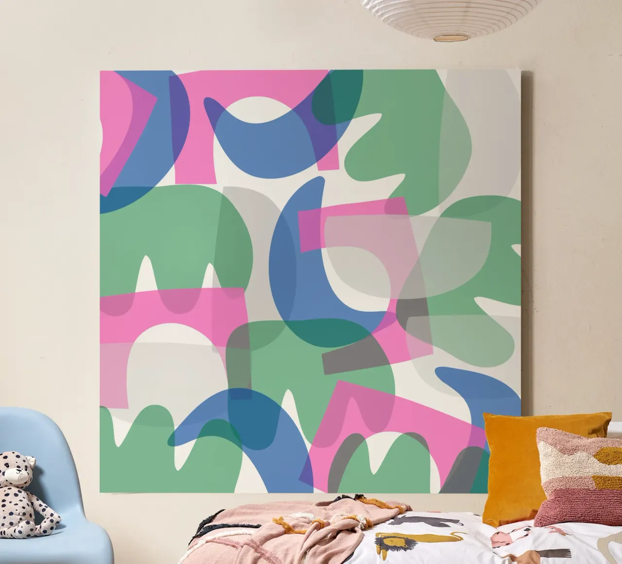 Overlay of shapes canvas with Floater frame by Little Dean