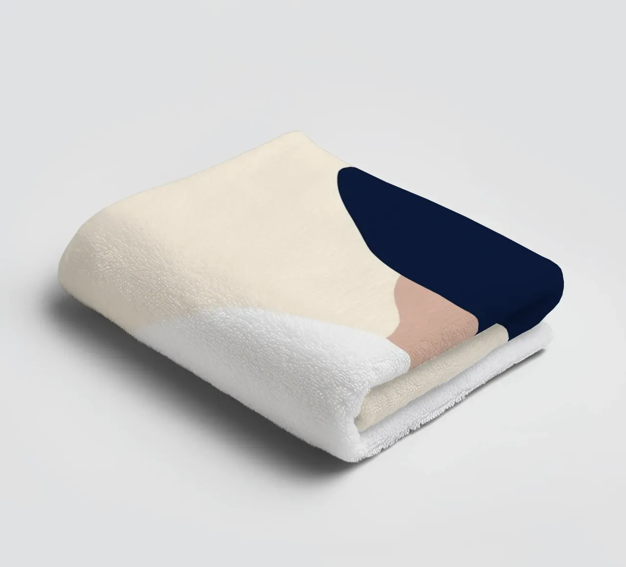 Minimalistic portrait towel by Little Dean