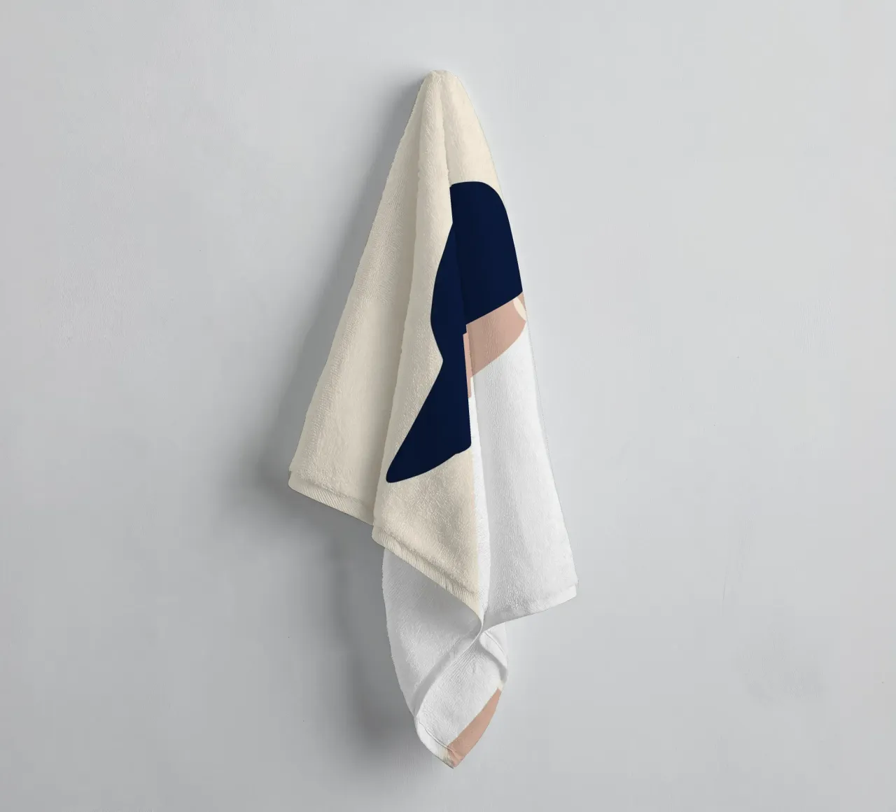 Minimalistic portrait towel by Little Dean