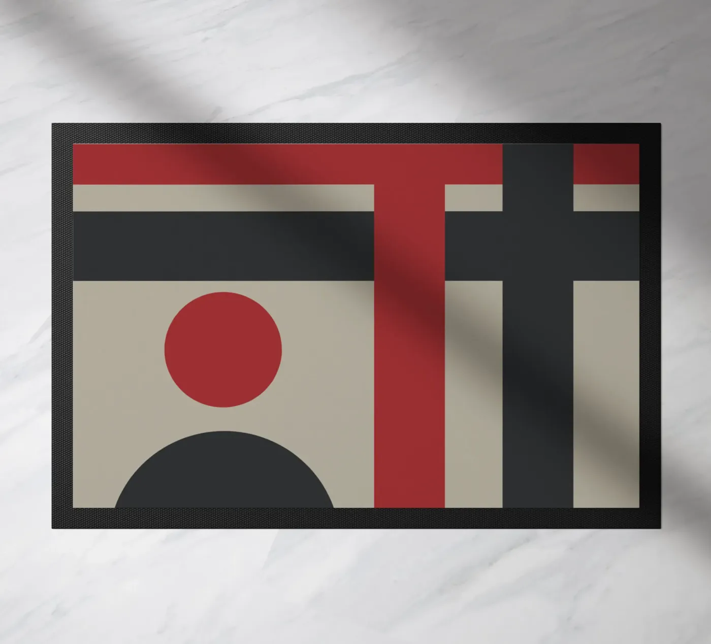 Decorative geometry 02 doormat by Little Dean