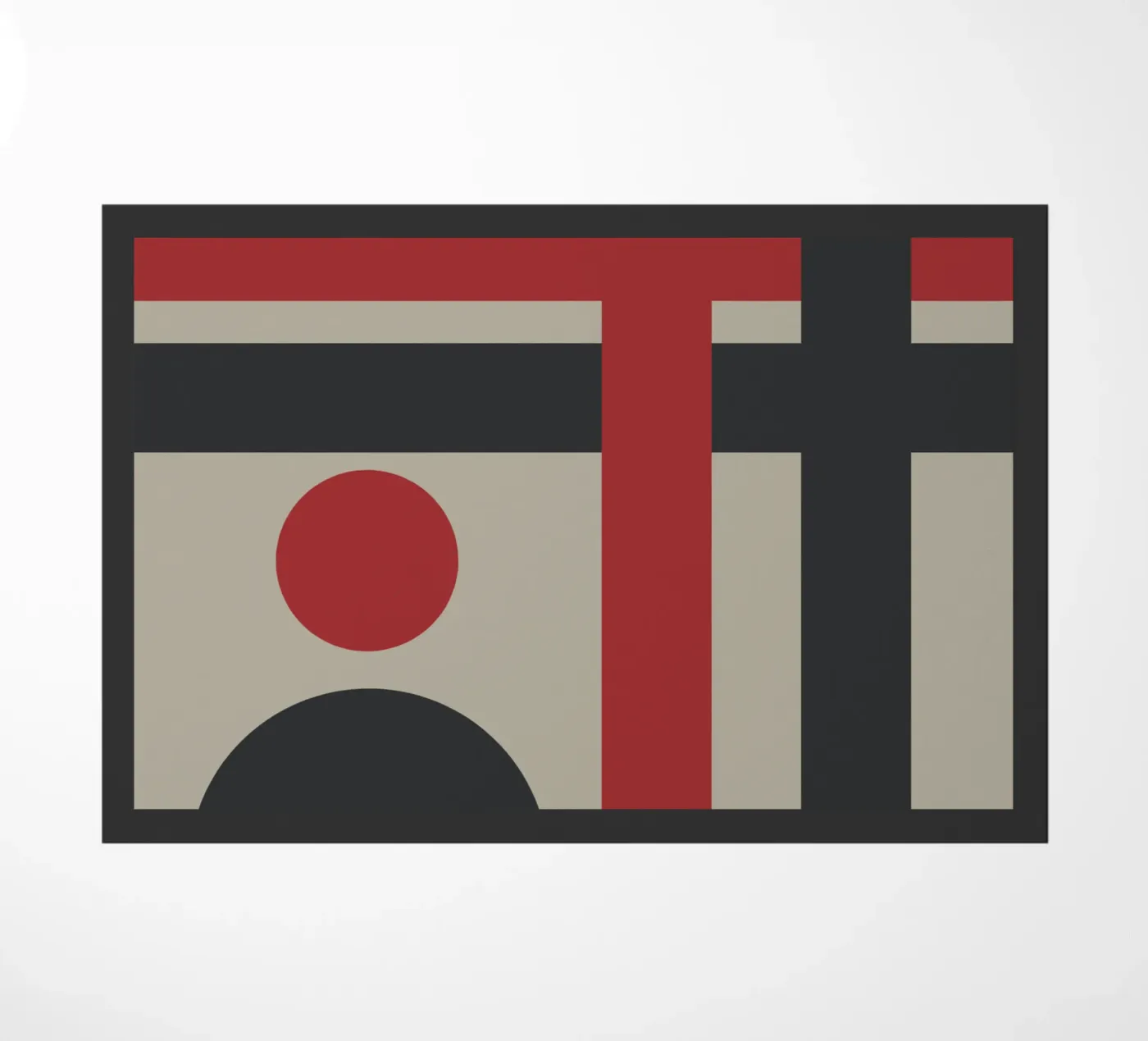 Decorative geometry 02 doormat by Little Dean