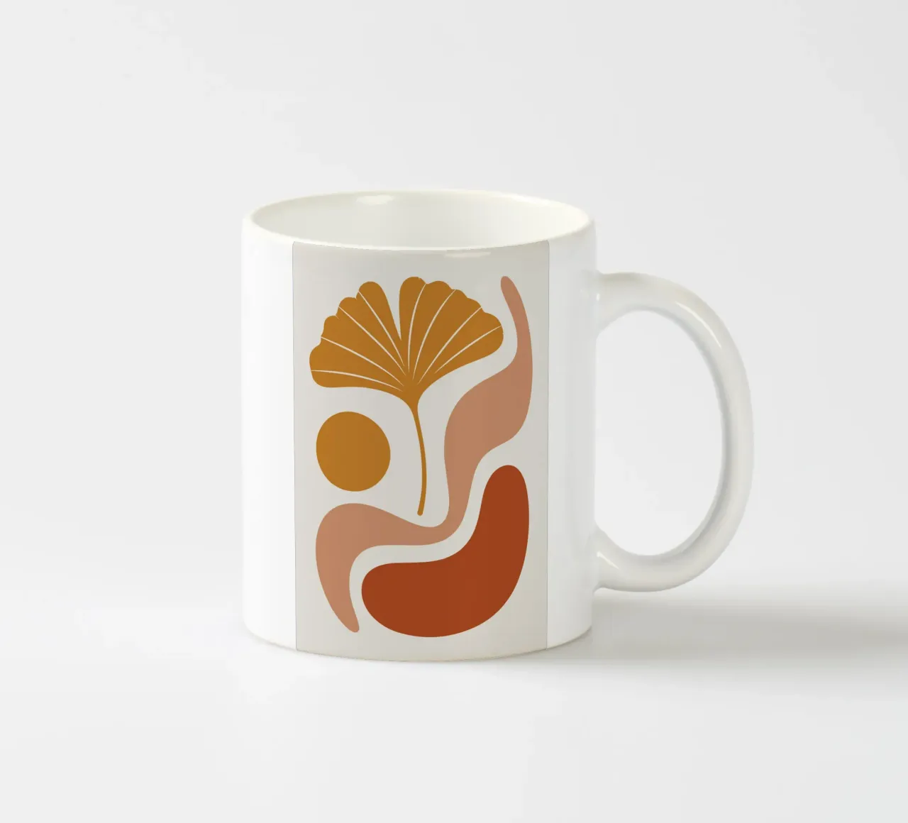 Ginkgo Leaf tazza in ceramica da LisaArtes