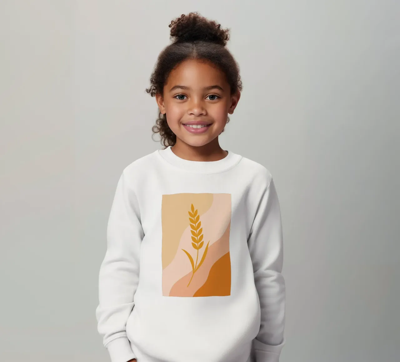 Golden Wheat Botanical felpa bambino da LisaArtes