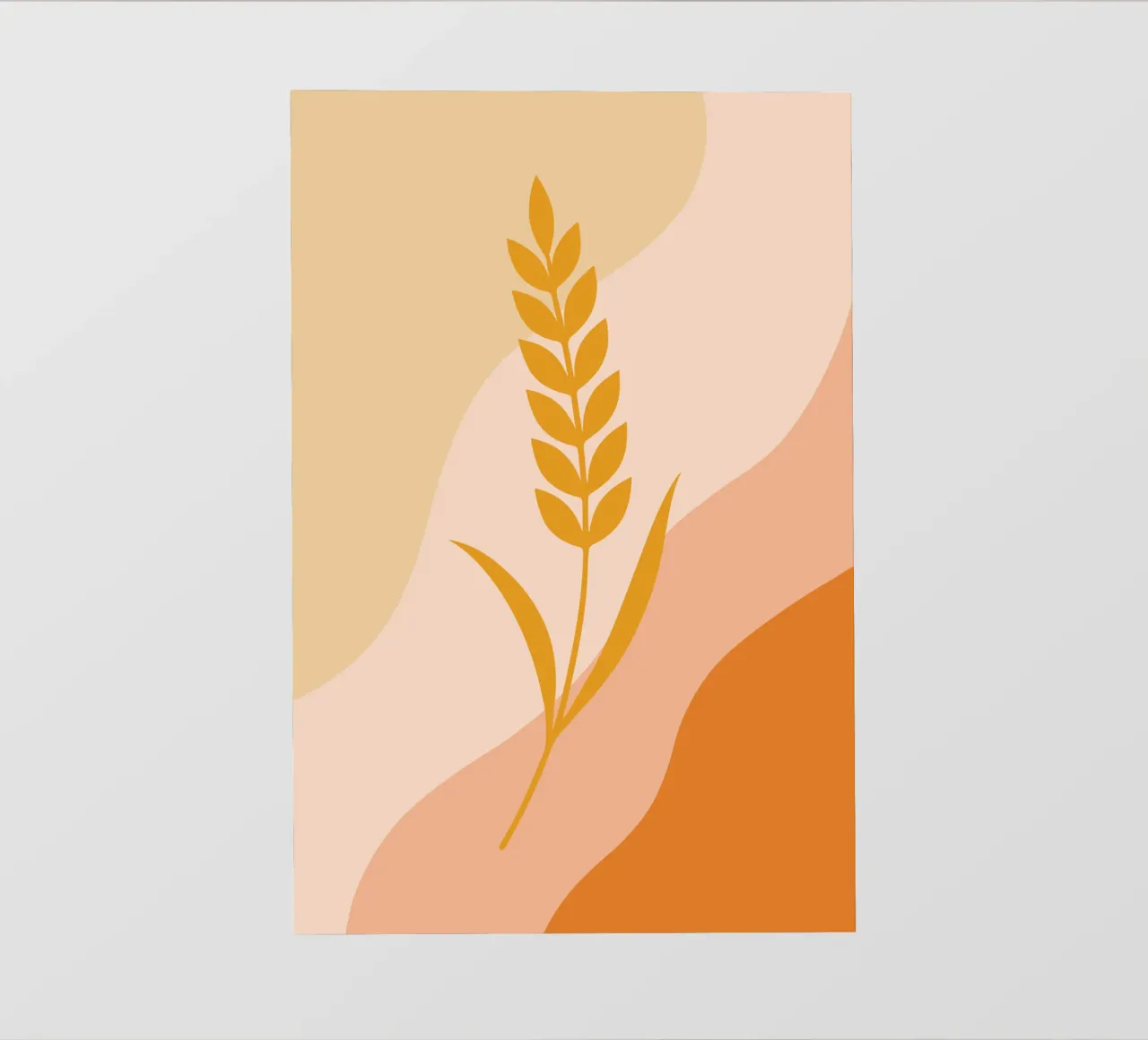 Golden Wheat Botanical pellicola backlit da LisaArtes