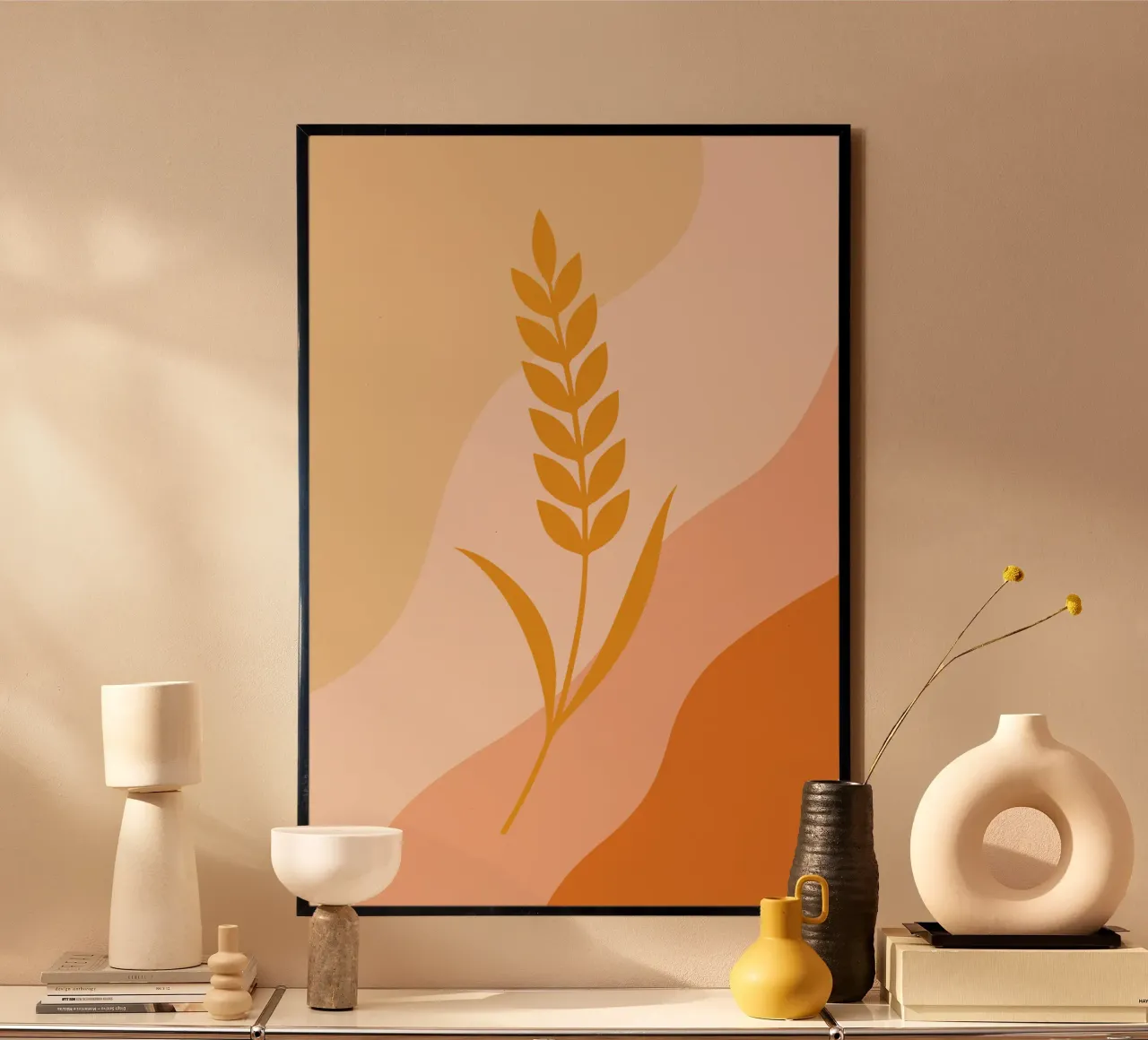Golden Wheat Botanical poster da LisaArtes