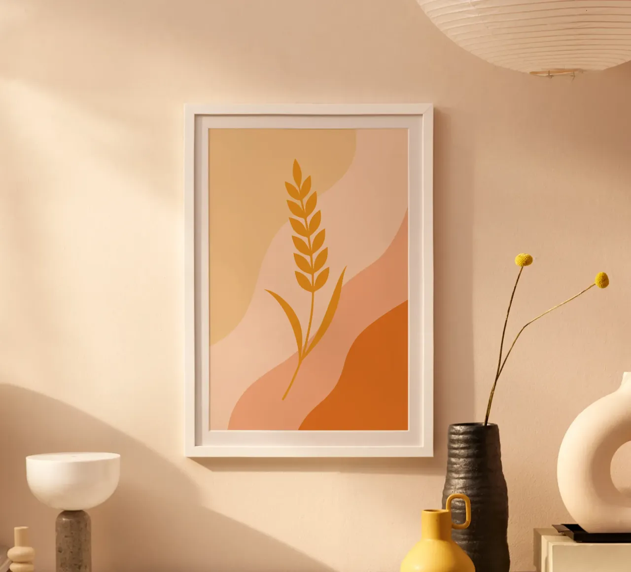 Golden Wheat Botanical poster da LisaArtes