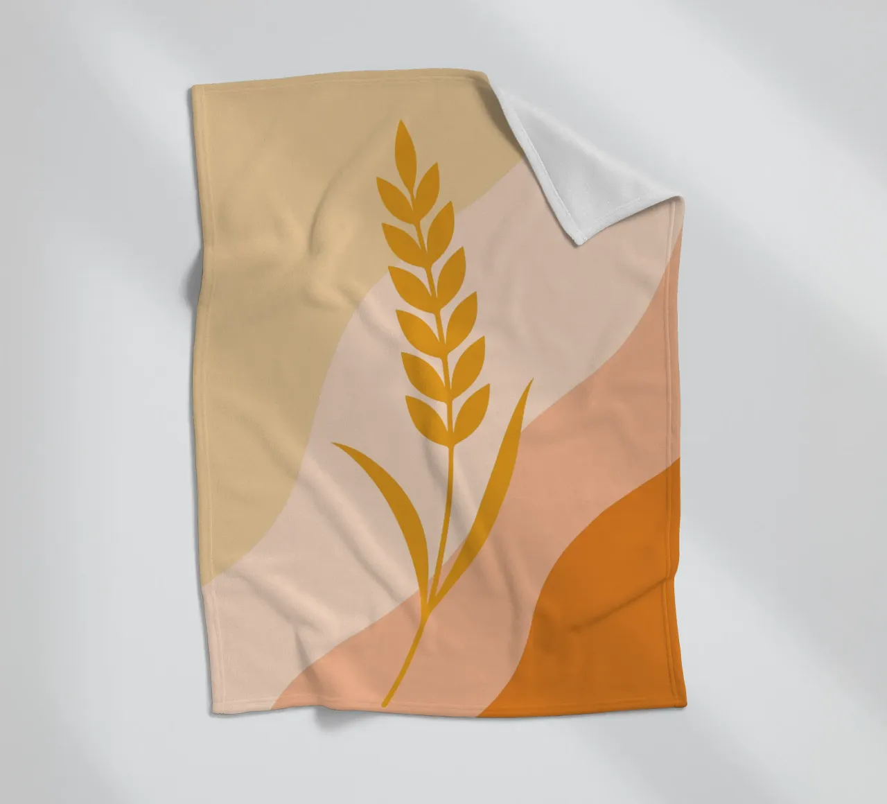 Golden Wheat Botanical coperta in pile da LisaArtes