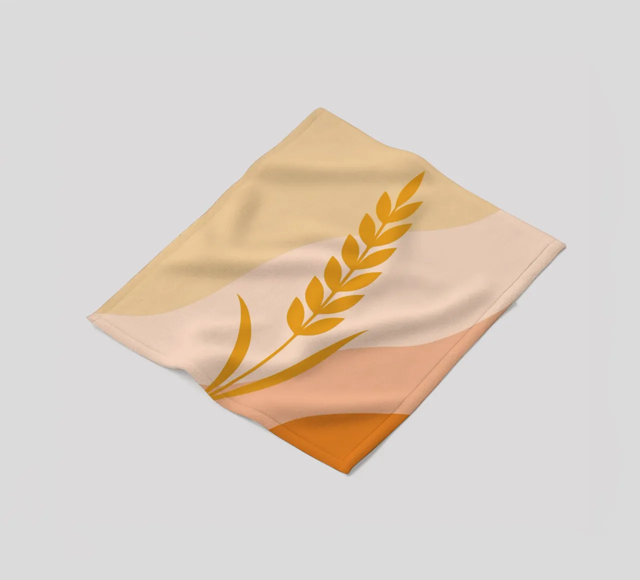 Golden Wheat Botanical coperta in pile da LisaArtes