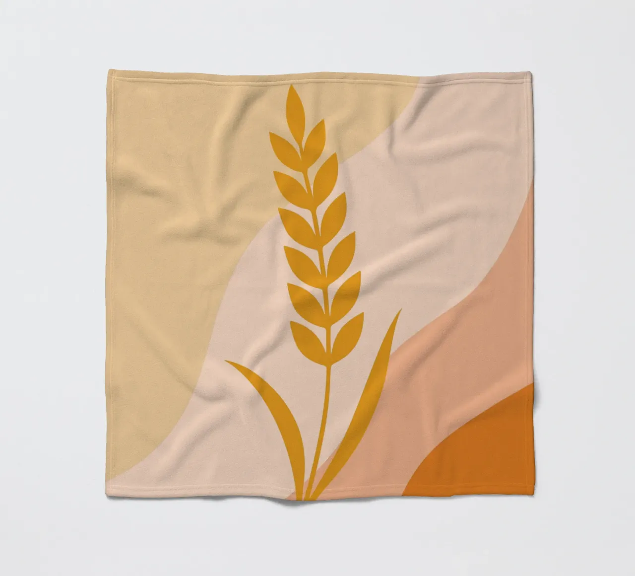Golden Wheat Botanical coperta in pile da LisaArtes