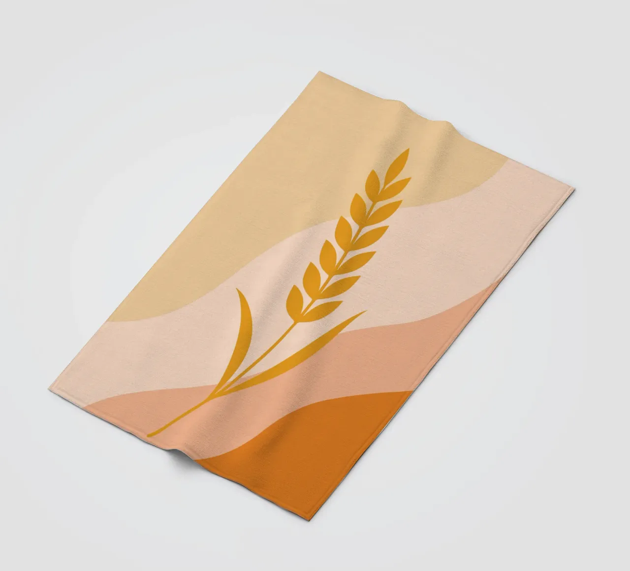 Golden Wheat Botanical coperta in pile da LisaArtes