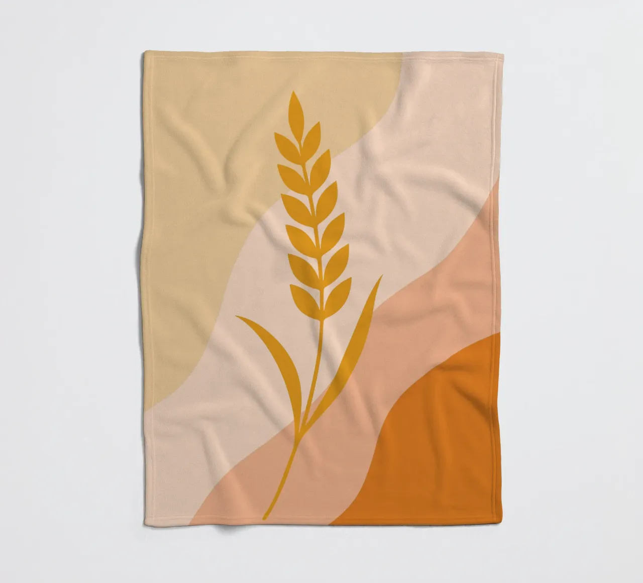 Golden Wheat Botanical coperta in pile da LisaArtes