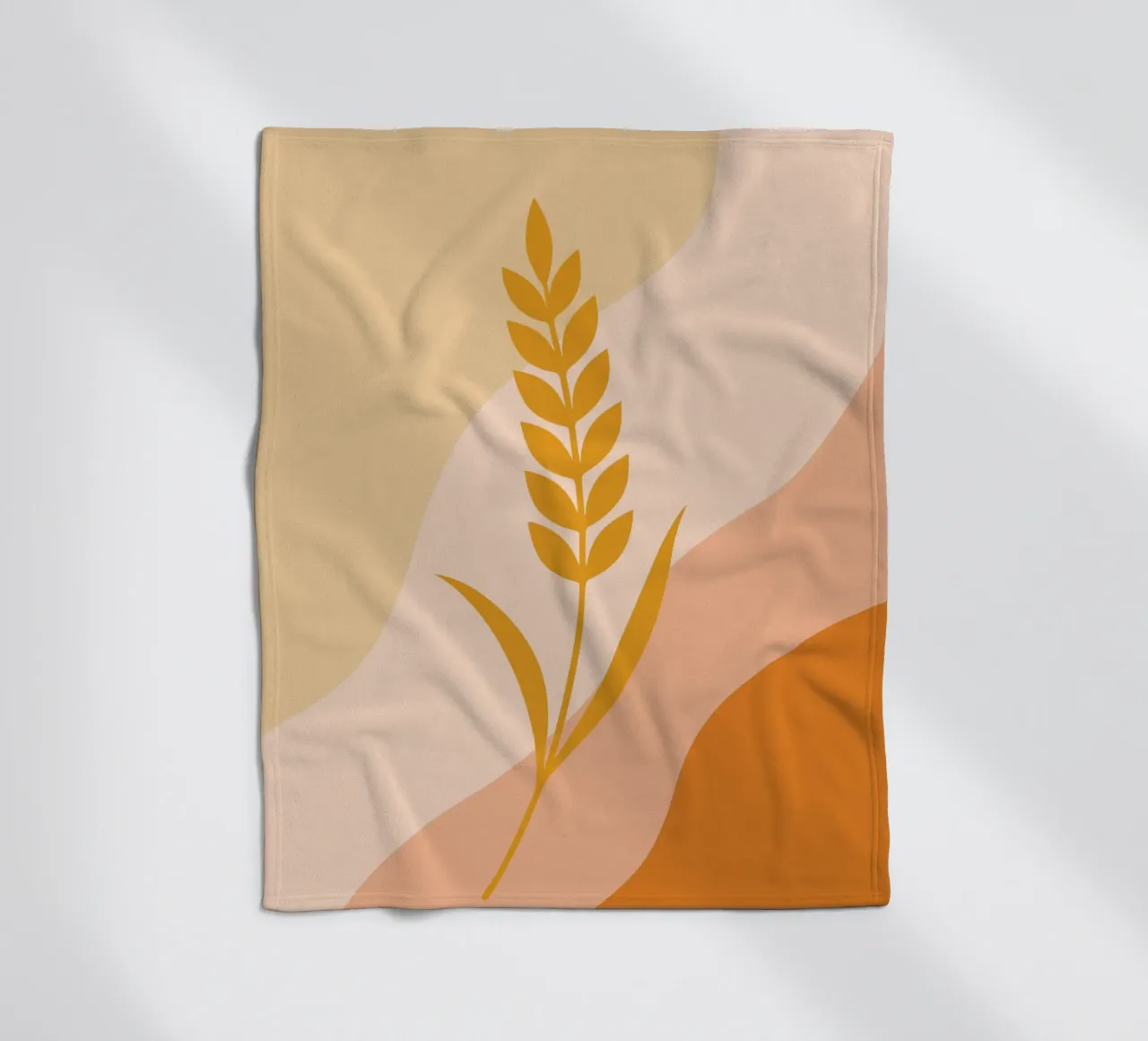 Golden Wheat Botanical coperta in pile da LisaArtes
