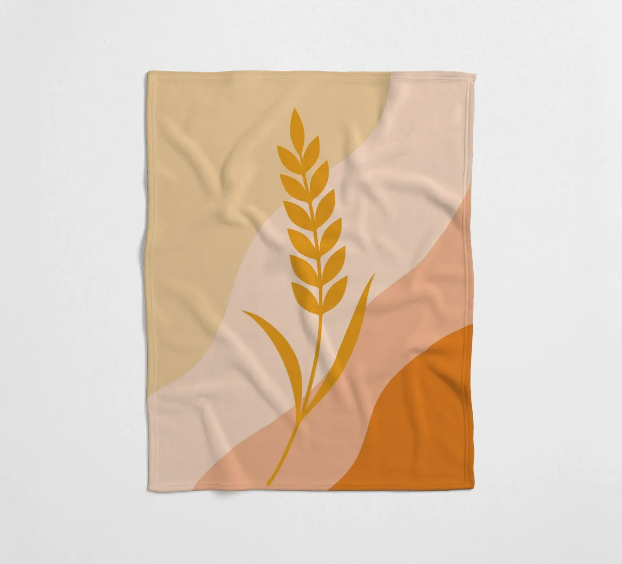 Golden Wheat Botanical coperta in pile da LisaArtes