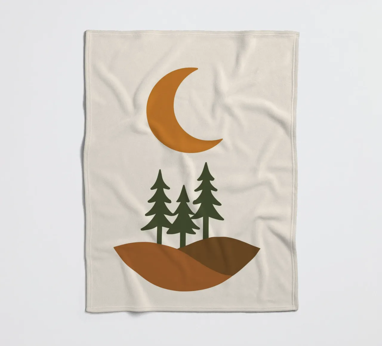 Half Moon Forest coperta in pile da LisaArtes