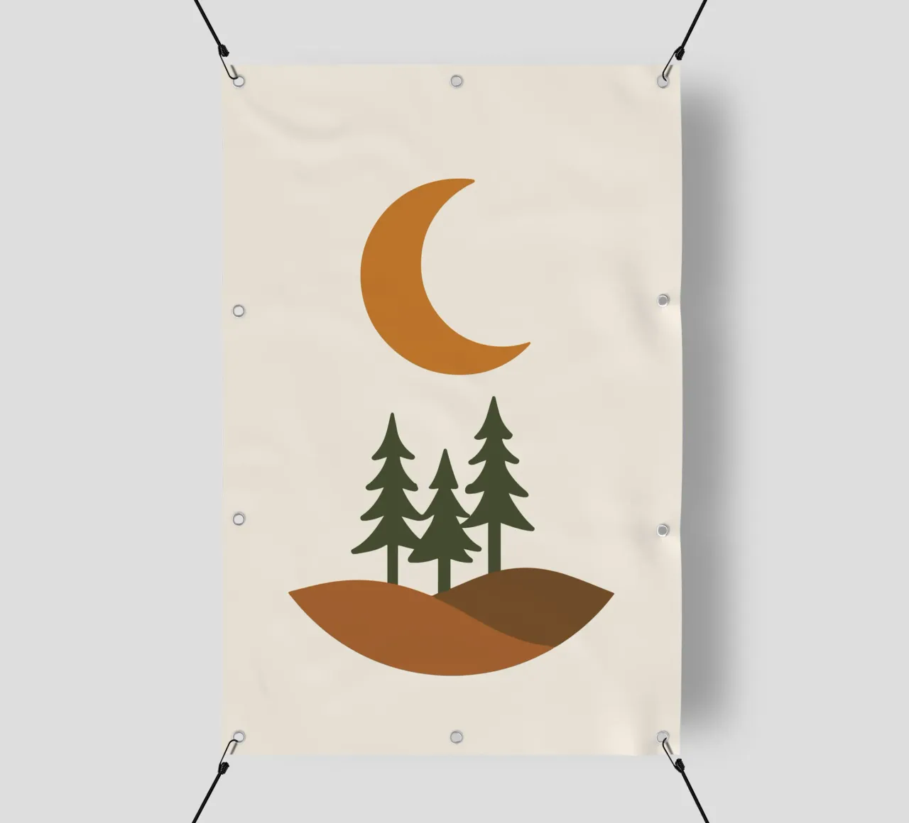 Half Moon Forest telo in pvc da LisaArtes