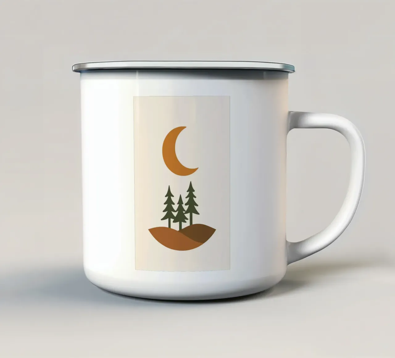 Half Moon Forest tazza in smalto da LisaArtes