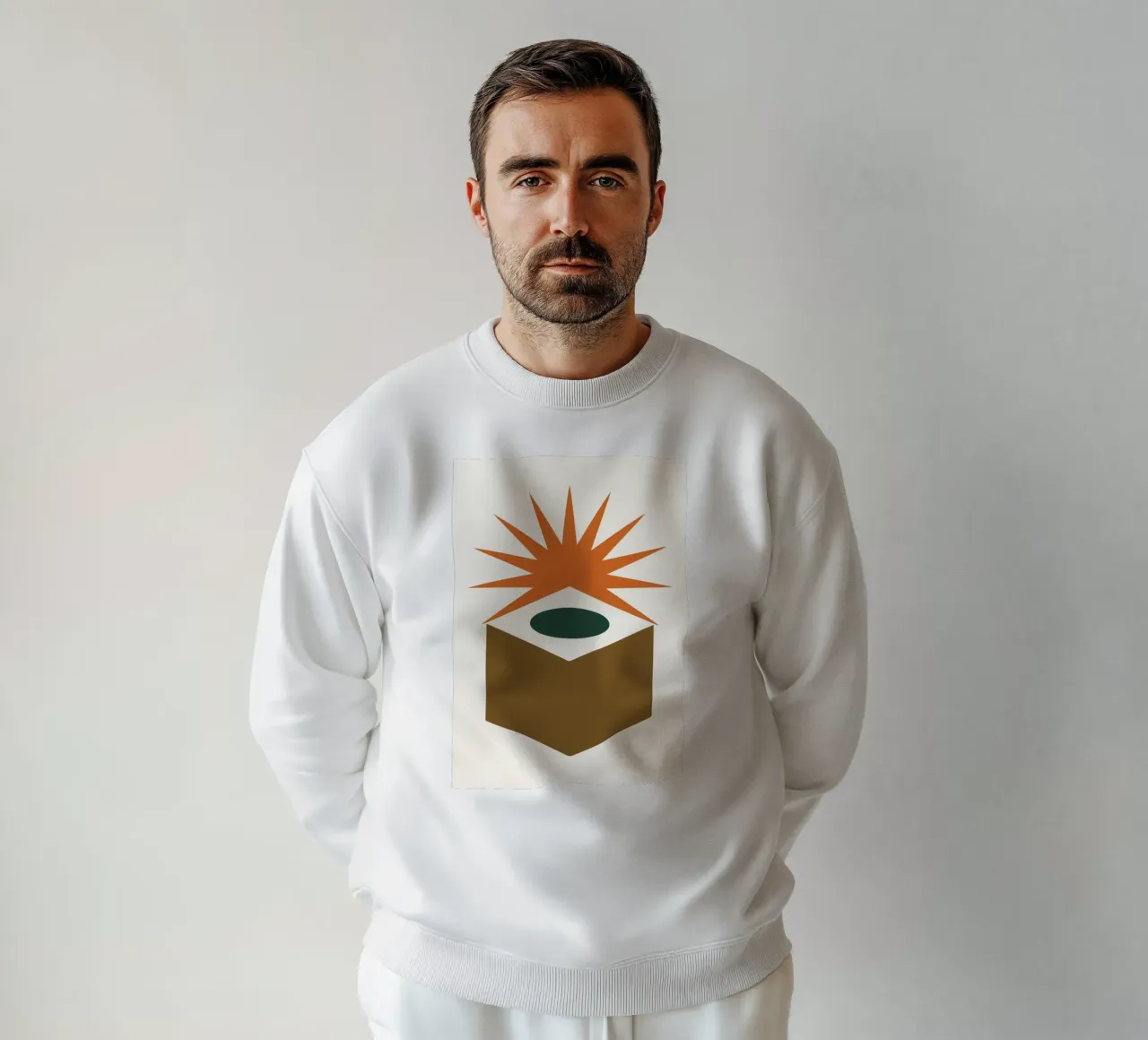 Hollow Cube with Sunburst Rays felpa da LisaArtes