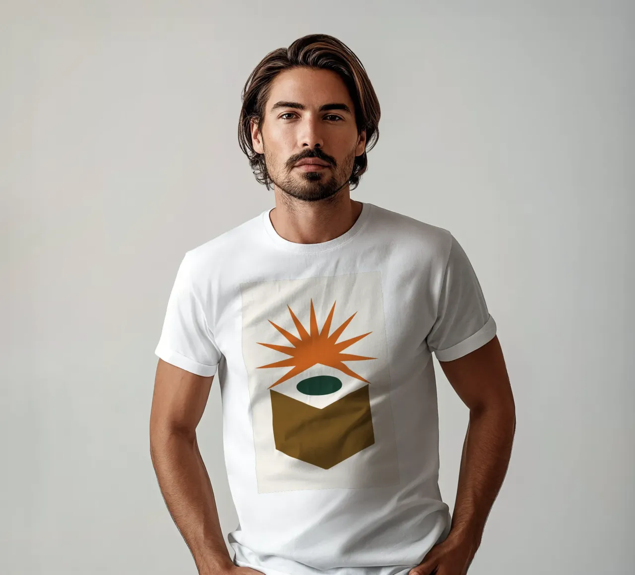 Hollow Cube with Sunburst Rays T-Shirt von LisaArtes