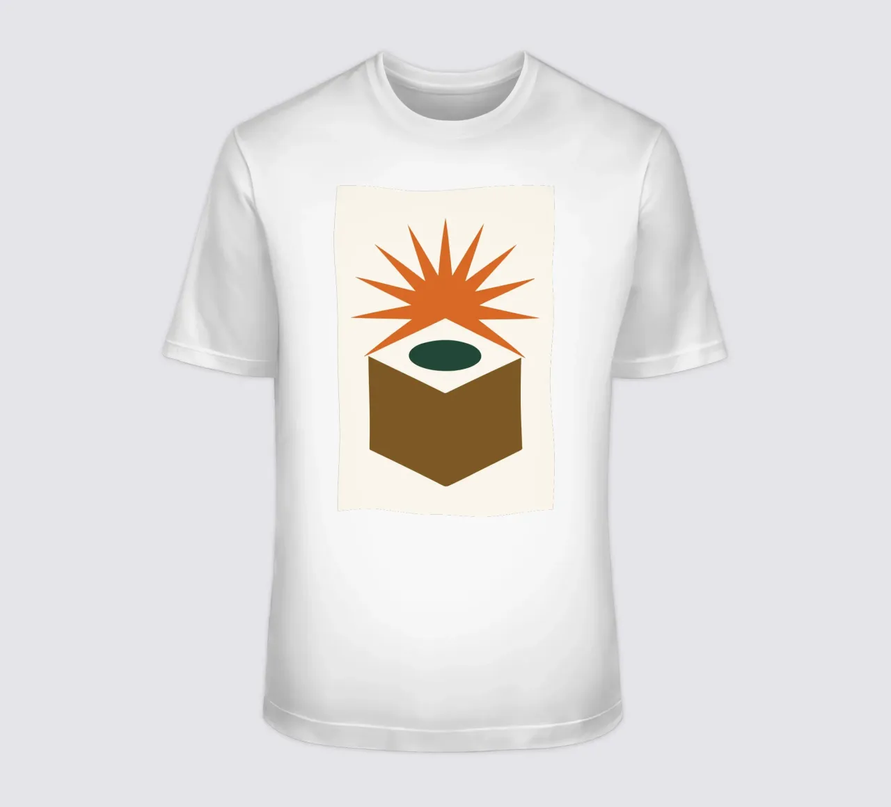 Hollow Cube with Sunburst Rays t-shirt da LisaArtes