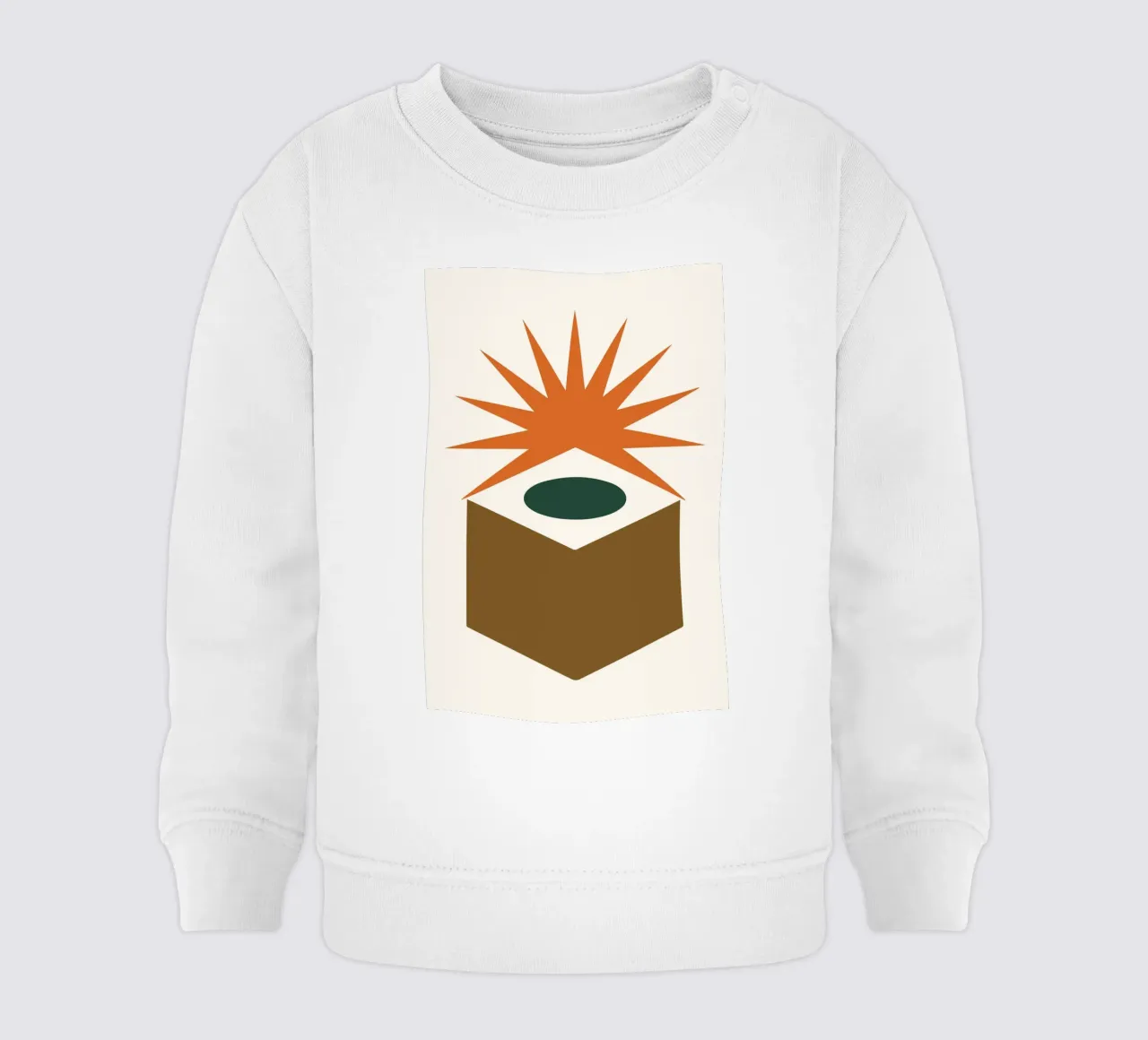 Hollow Cube with Sunburst Rays felpa neonato da LisaArtes