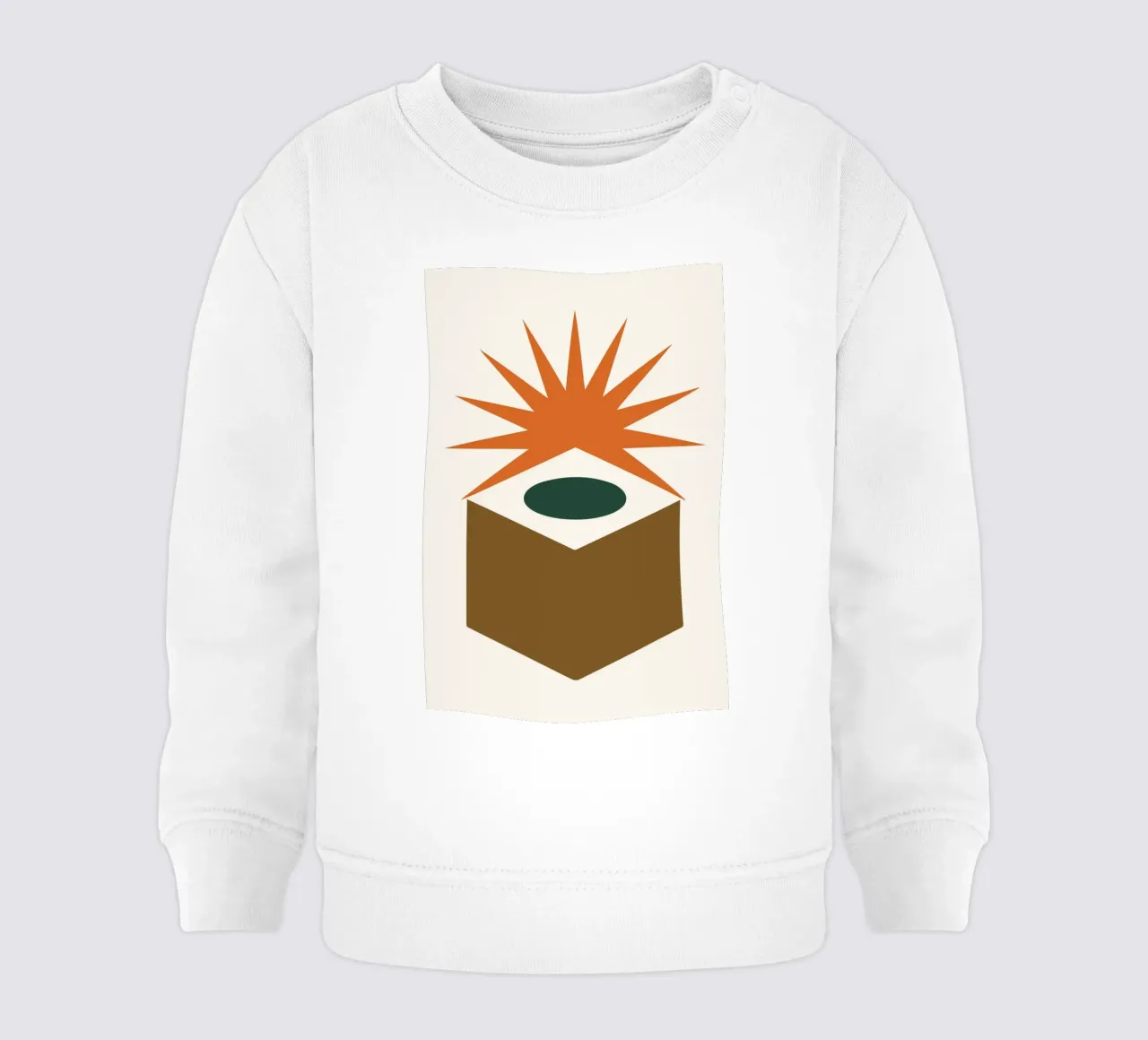 Hollow Cube with Sunburst Rays Baby Sweatshirt von LisaArtes